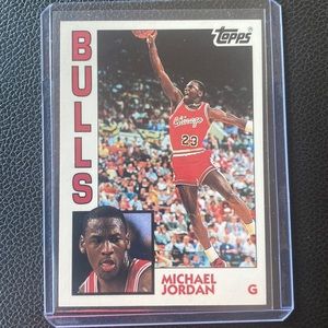 Topps 1984–85 Michael Jordan card #52 mint condition